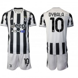 Camisola Juventus Paulo Dybala 10 Criança Equipamento Primeiro 2021-2022 Manga Curta